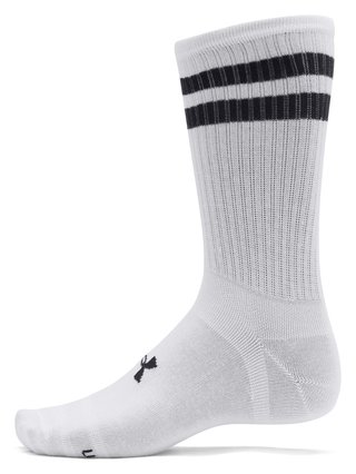 Under Armour Essential Crew unisex sokken (6 pack), wit/zwart