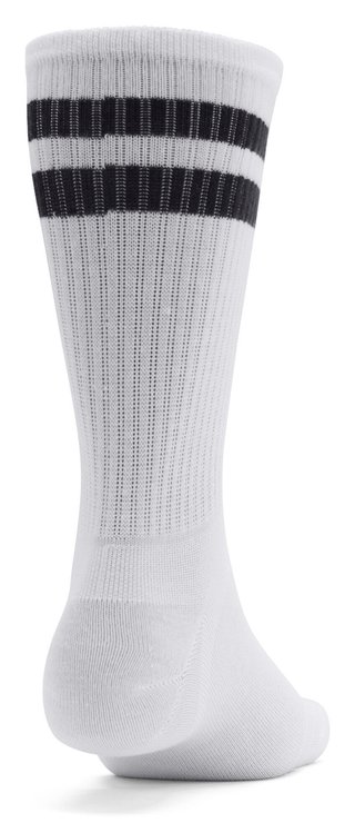 Under Armour Essential Crew unisex sokken (6 pack), wit/zwart