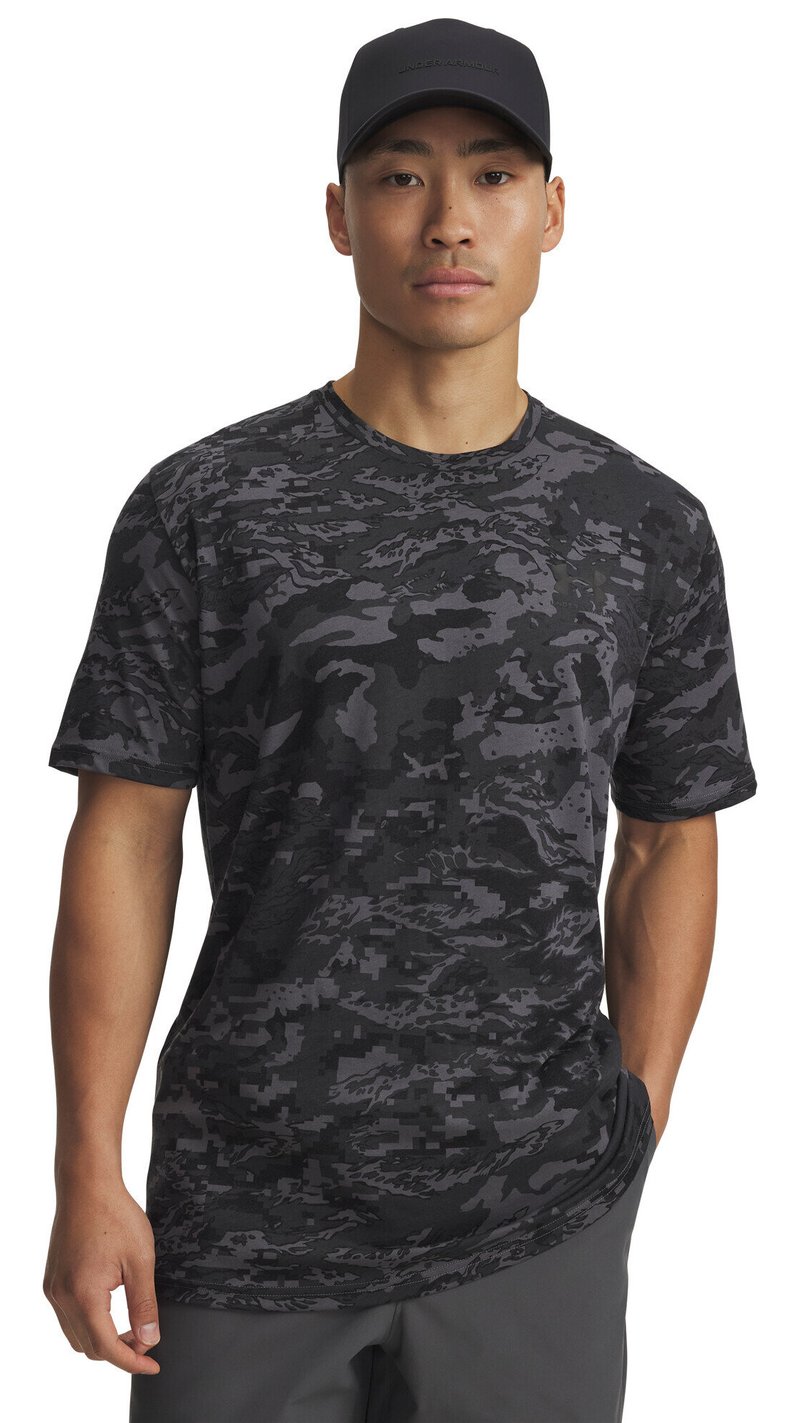 Under Armour ABC Camo SS heren t-shirt, castlerock