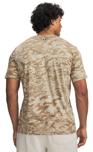 Under Armour ABC Camo SS heren t-shirt, city khaki/zwart