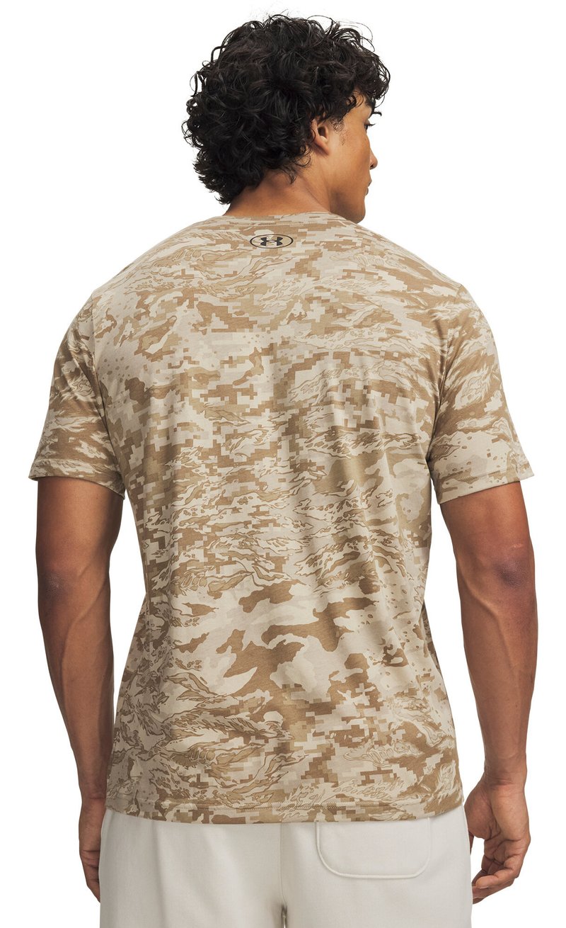 Under Armour ABC Camo SS heren t-shirt, city khaki/zwart