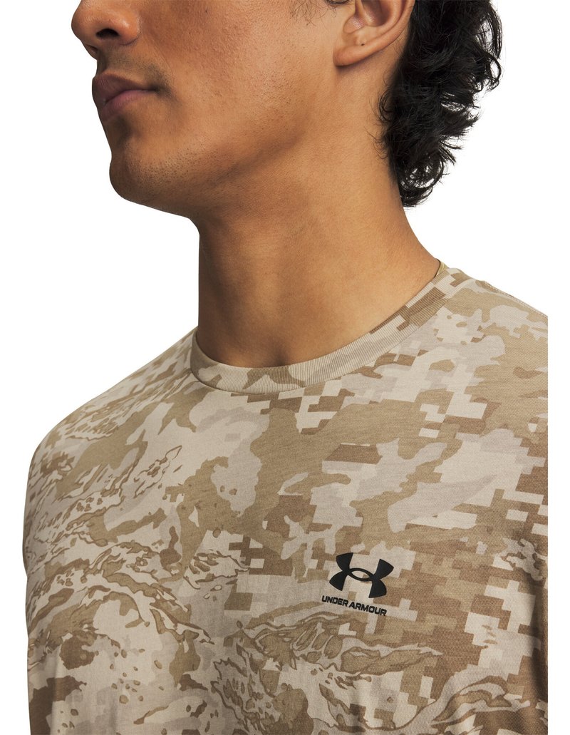 Under Armour ABC Camo SS heren t-shirt, city khaki/zwart