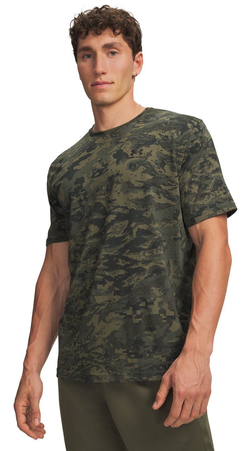 Under Armour ABC Camo SS heren t-shirt, marine OD green/zwart