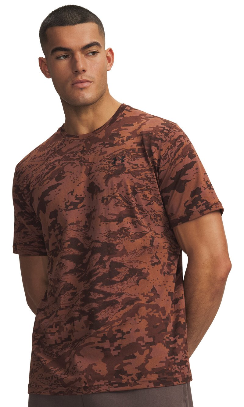 Under Armour ABC Camo SS heren t-shirt, vintage mocha