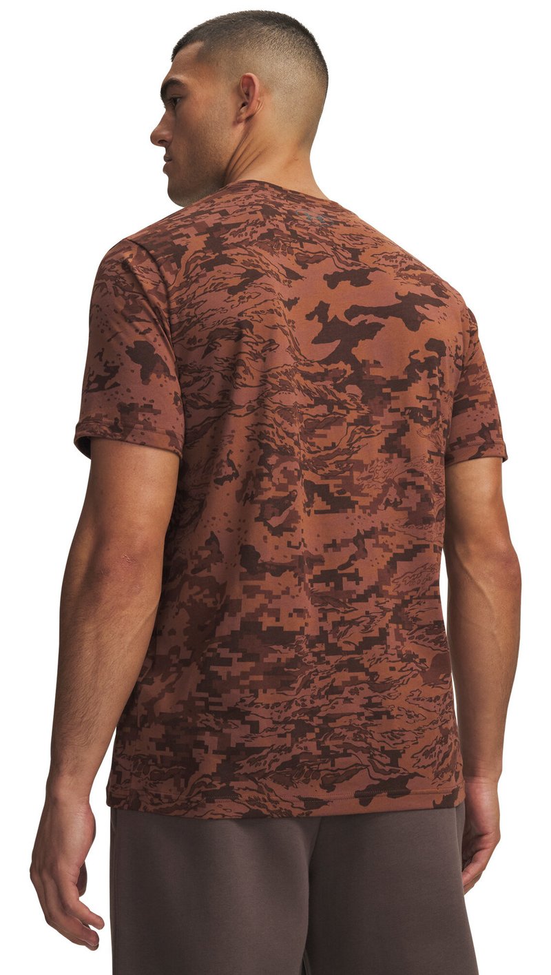 Under Armour ABC Camo SS heren t-shirt, vintage mocha