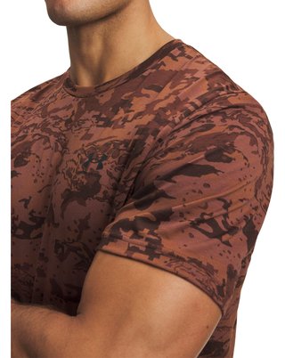 Under Armour ABC Camo SS heren t-shirt, vintage mocha
