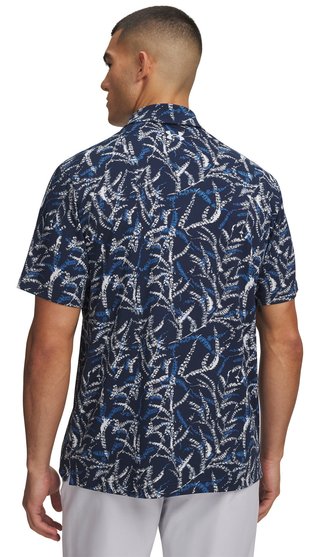 Under Armour Playoff 3.0 Printed heren polo, midnight blue