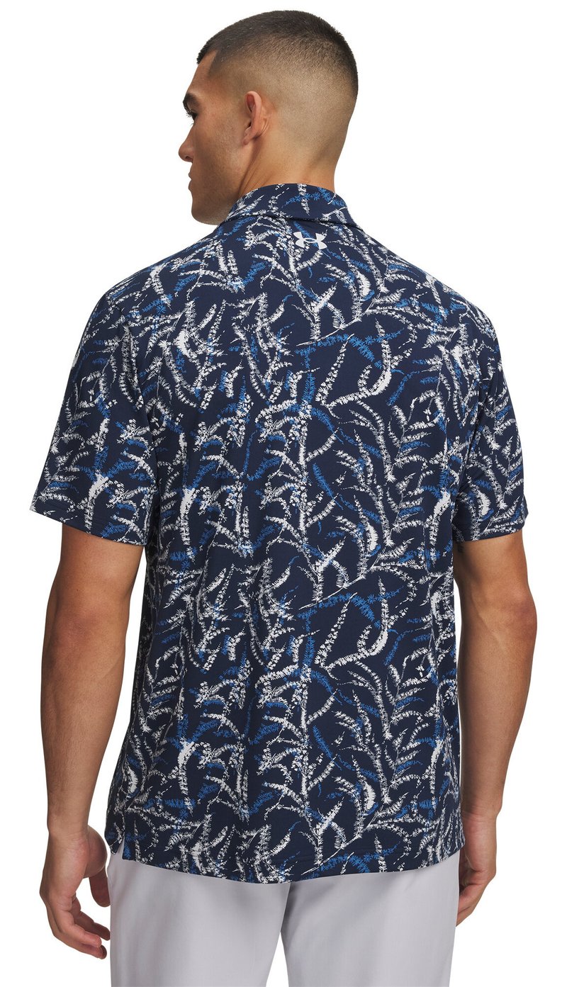 Under Armour Playoff 3.0 Printed heren polo, midnight blue