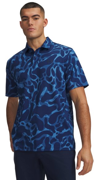 Under Armour Matchplay Printed heren polo, aegean blue