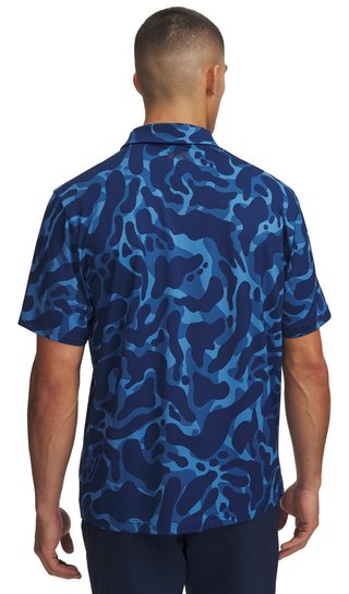 Under Armour Matchplay Printed heren polo, aegean blue