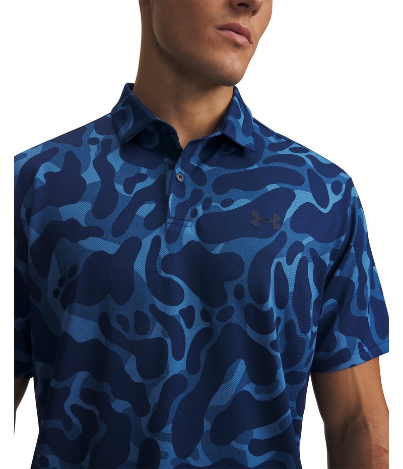 Under Armour Matchplay Printed heren polo, aegean blue
