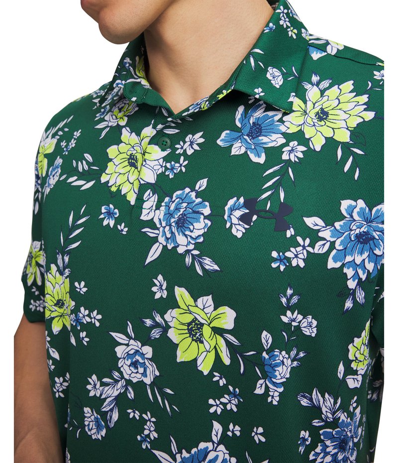 Under Armour Matchplay Printed heren polo, campus ivy