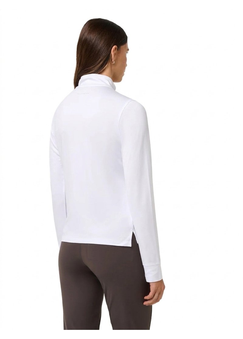 Travis Mathew Skyloft Light Zip longsleeve dames polo, wit