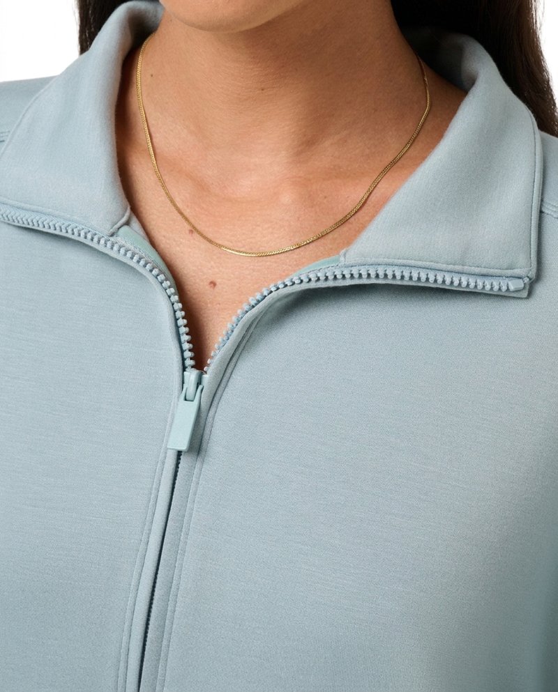 Travis Mathew Skyloft Soft Half Zip Pullover dames sweater, slate