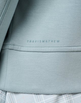Travis Mathew Skyloft Soft Half Zip Pullover dames sweater, slate