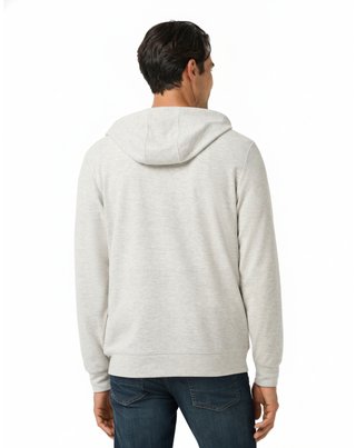 Travis Mathew Cloud Sweater Full Zip heren hoodie sweater, heather grey
