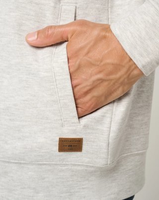 Travis Mathew Cloud Sweater Full Zip heren hoodie sweater, heather grey