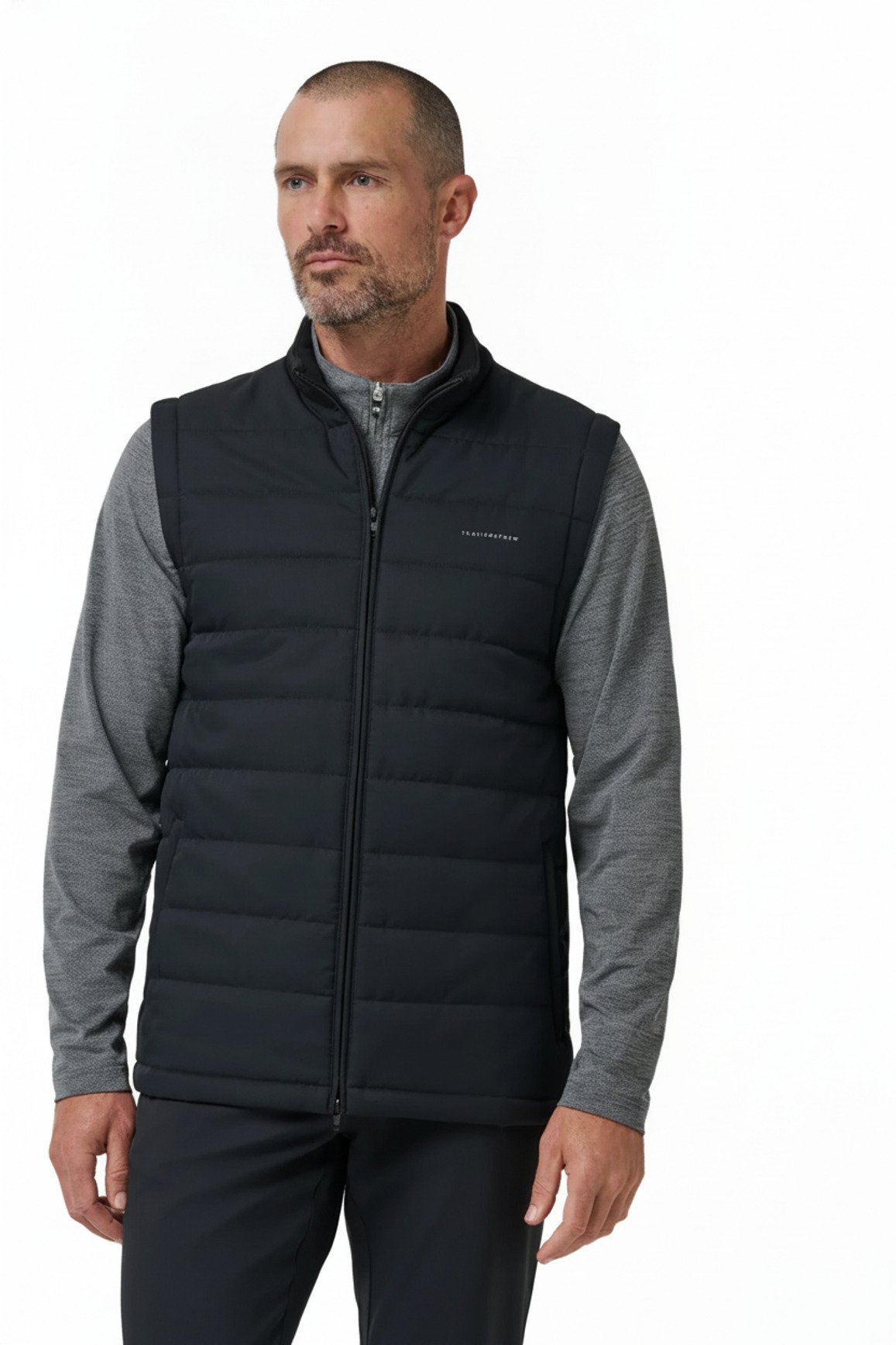 Travis Mathew Point Of Sail heren vest, zwart