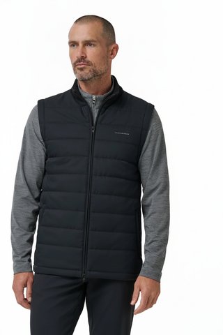 Travis Mathew Point Of Sail heren vest, zwart