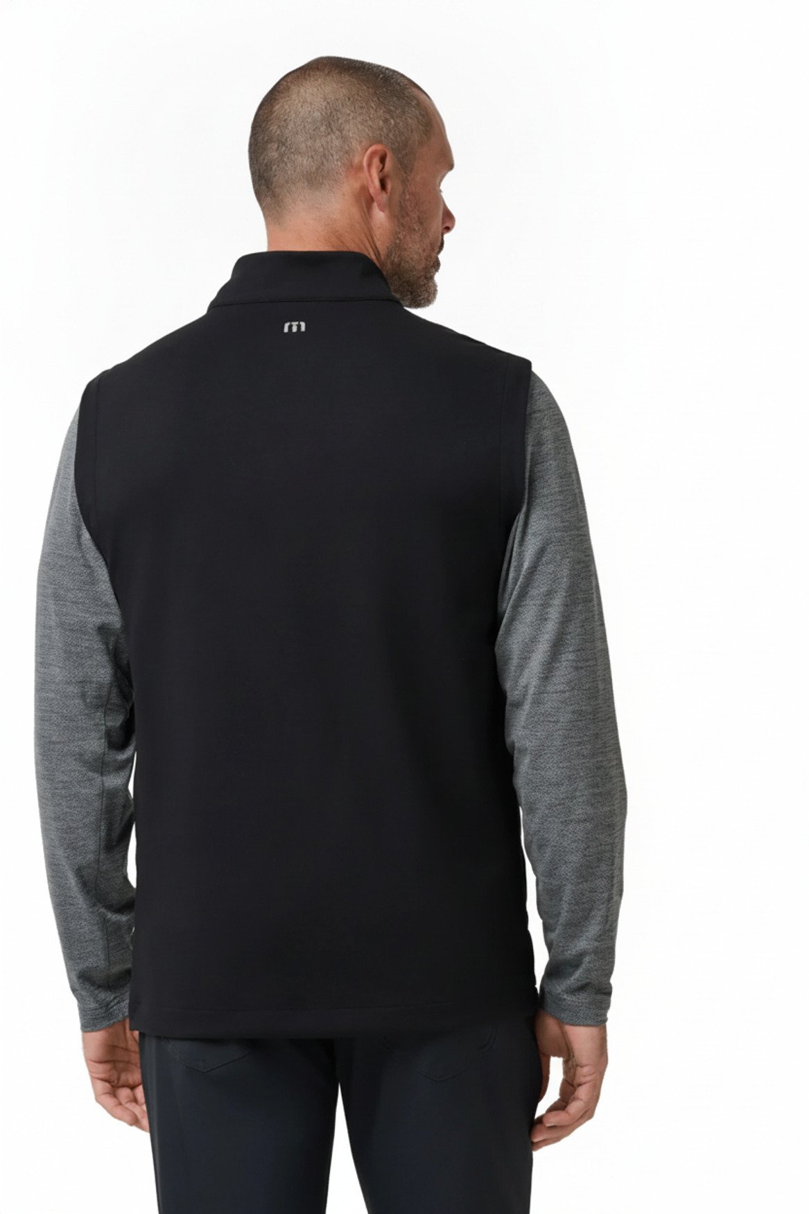 Travis Mathew Point Of Sail heren vest, zwart