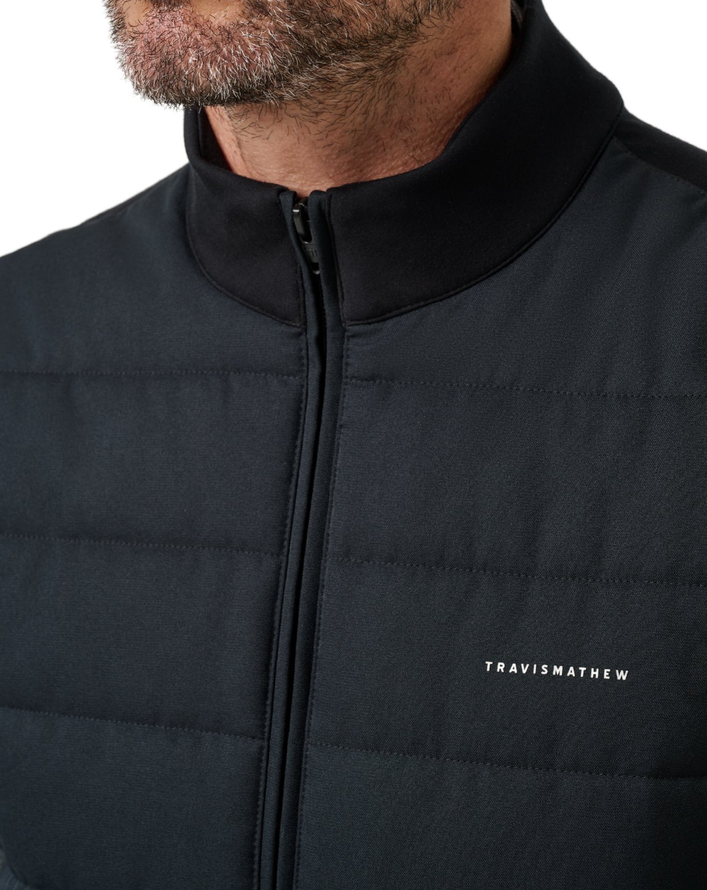 Travis Mathew Point Of Sail heren vest, zwart