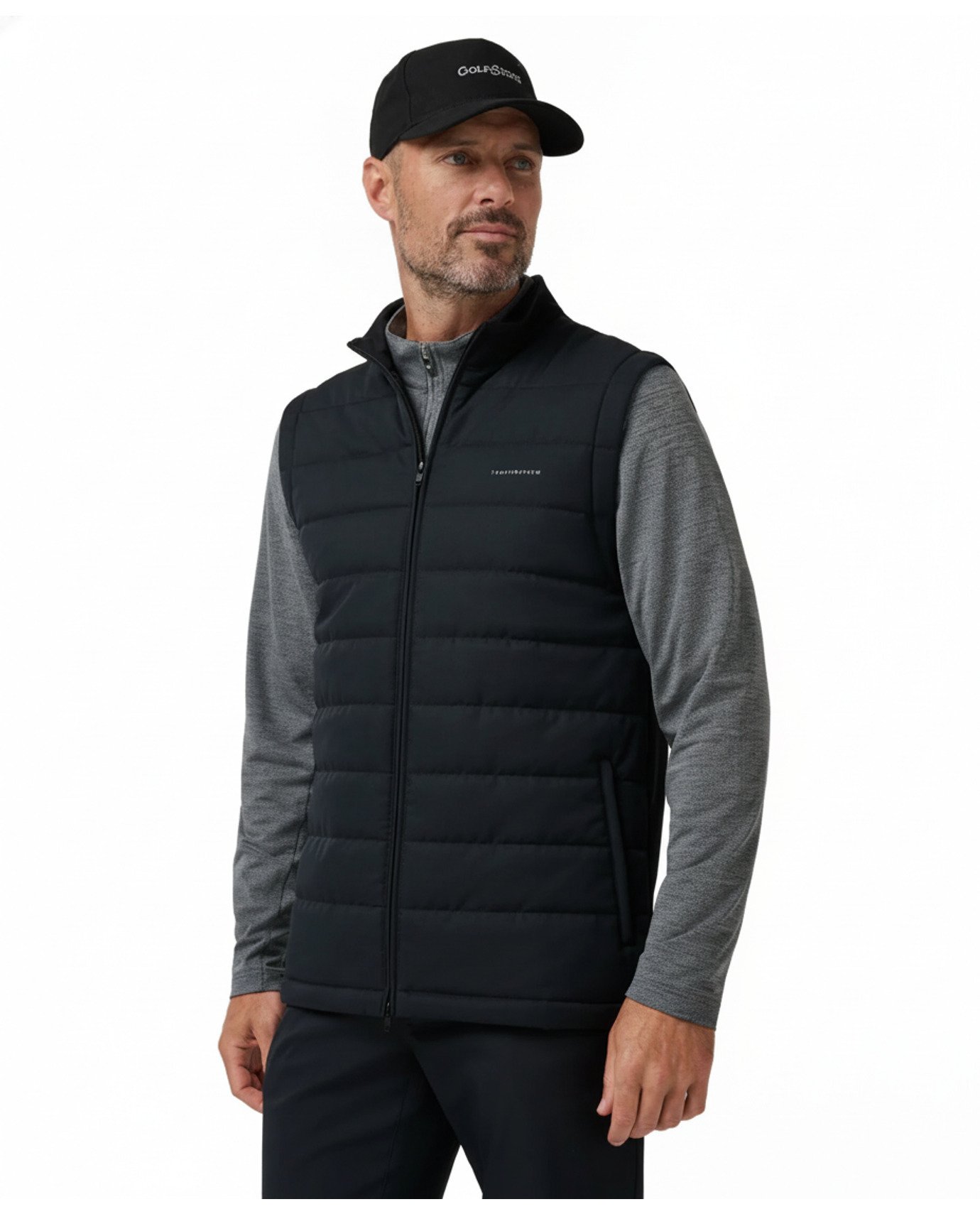 Travis Mathew Point Of Sail heren vest, zwart