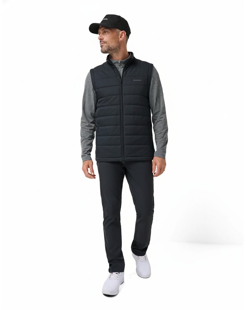 Travis Mathew Point Of Sail heren vest, zwart