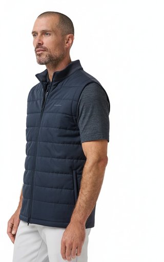 Travis Mathew Point Of Sail heren vest, mood indigo