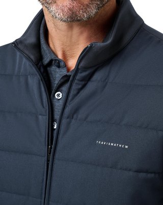 Travis Mathew Point Of Sail heren vest, mood indigo