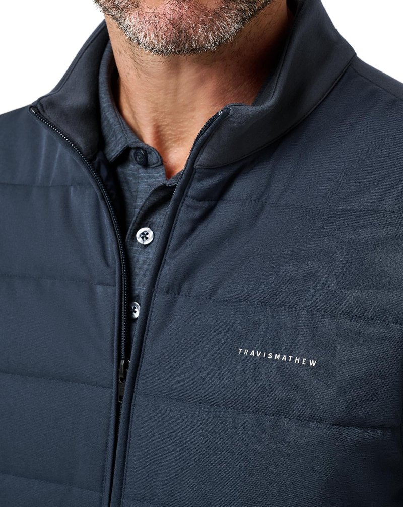 Travis Mathew Point Of Sail heren vest, mood indigo