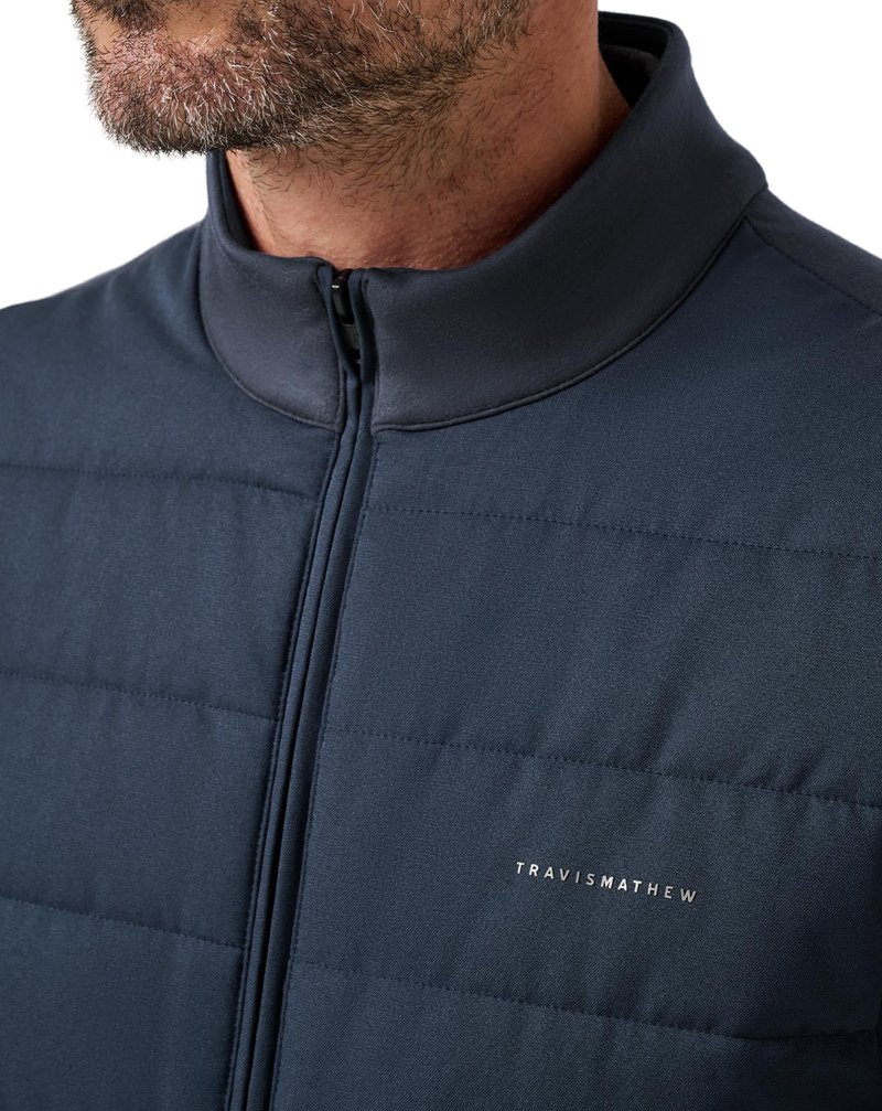 Travis Mathew Point Of Sail heren vest, mood indigo