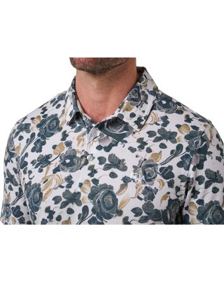 Travis Mathew Featherweight Villa heren polo, wit