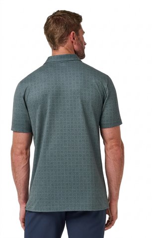 Travis Mathew Featherweight Trophy Ready heren polo, balsam green