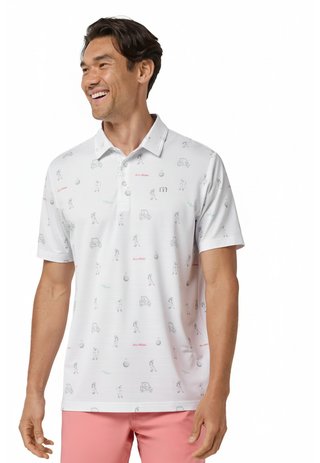 Travis Mathew On A Mission heren polo, wit
