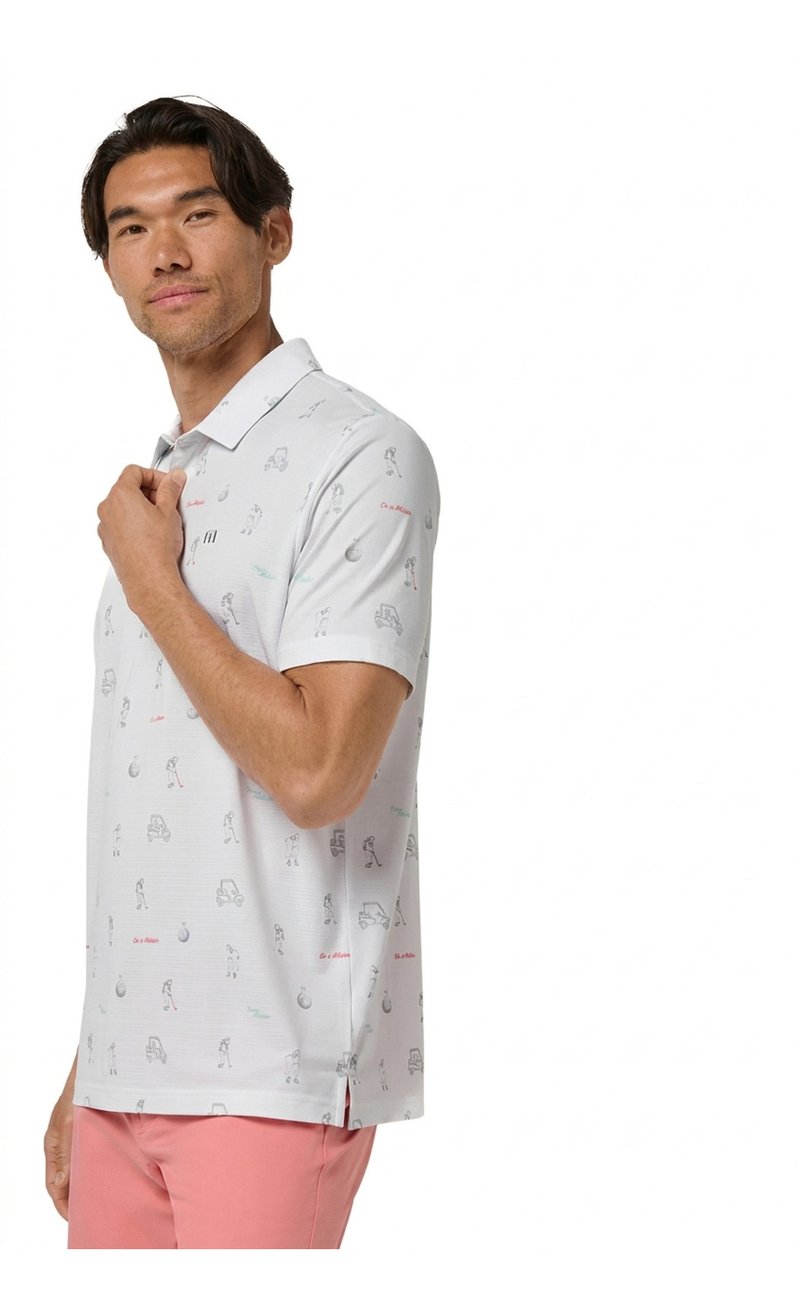 Travis Mathew On A Mission heren polo, wit