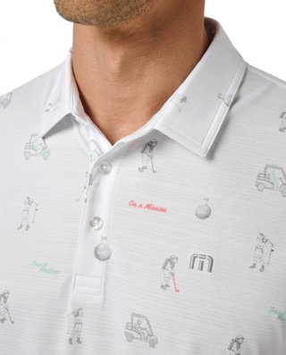 Travis Mathew On A Mission heren polo, wit