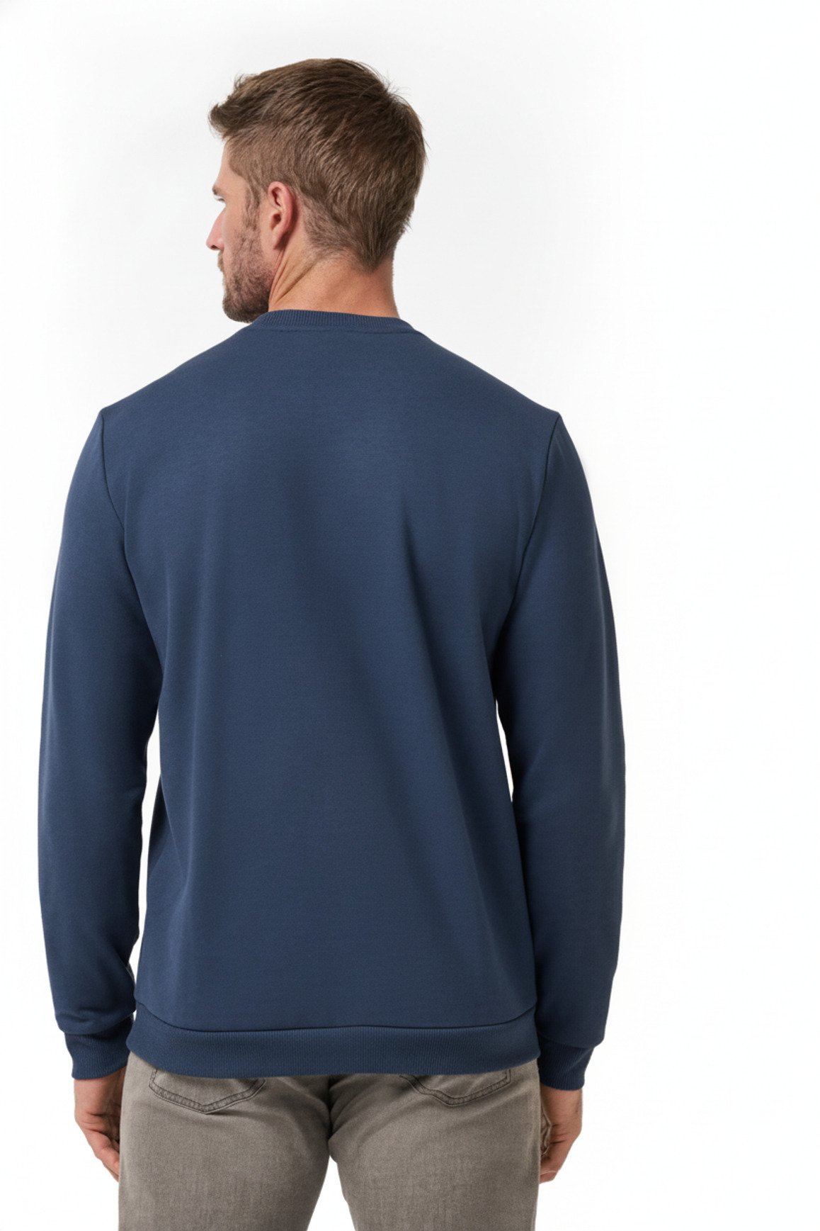 Travis Mathew TM Varsity Club Crew heren sweater, total eclipse