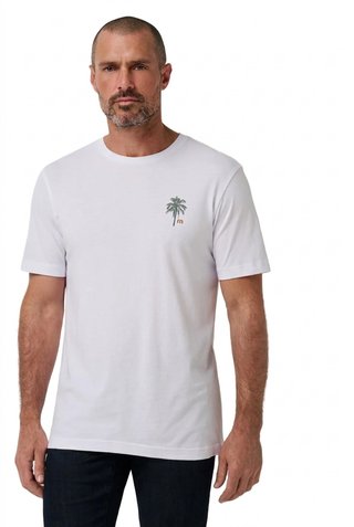 Travis Mathew Horizon Hideaway heren T-shirt, wit