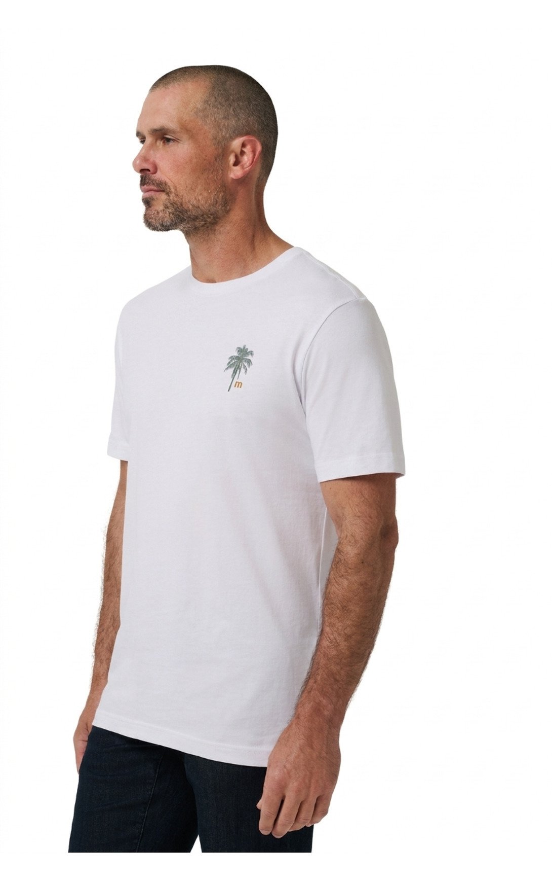 Travis Mathew Horizon Hideaway heren T-shirt, wit