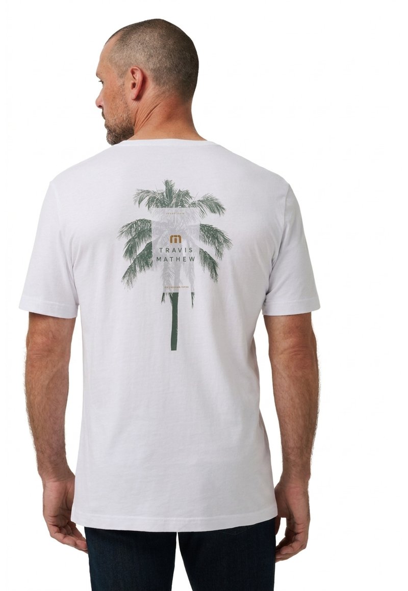 Travis Mathew Horizon Hideaway heren T-shirt, wit