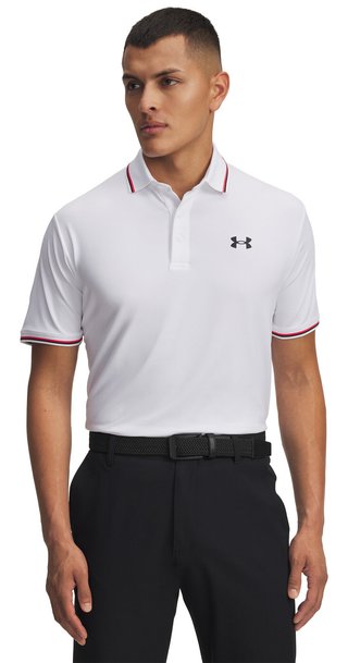 Under Armour Playoff 3.0 Rib heren polo, wit