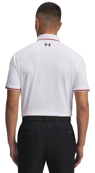 Under Armour Playoff 3.0 Rib heren polo, wit