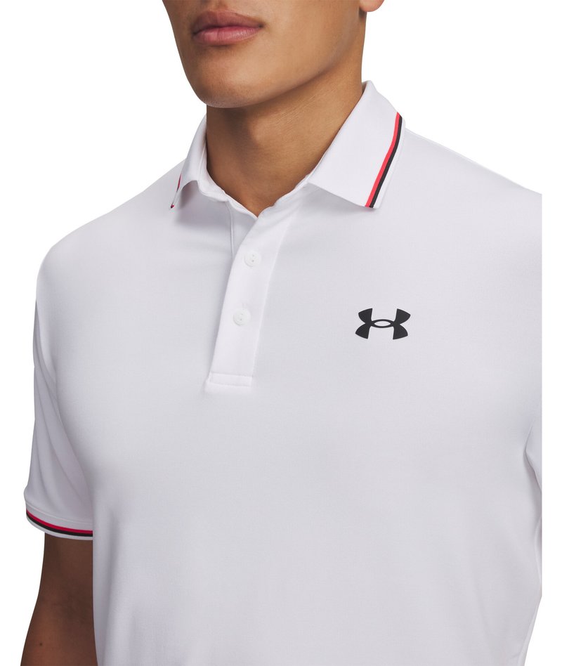 Under Armour Playoff 3.0 Rib heren polo, wit