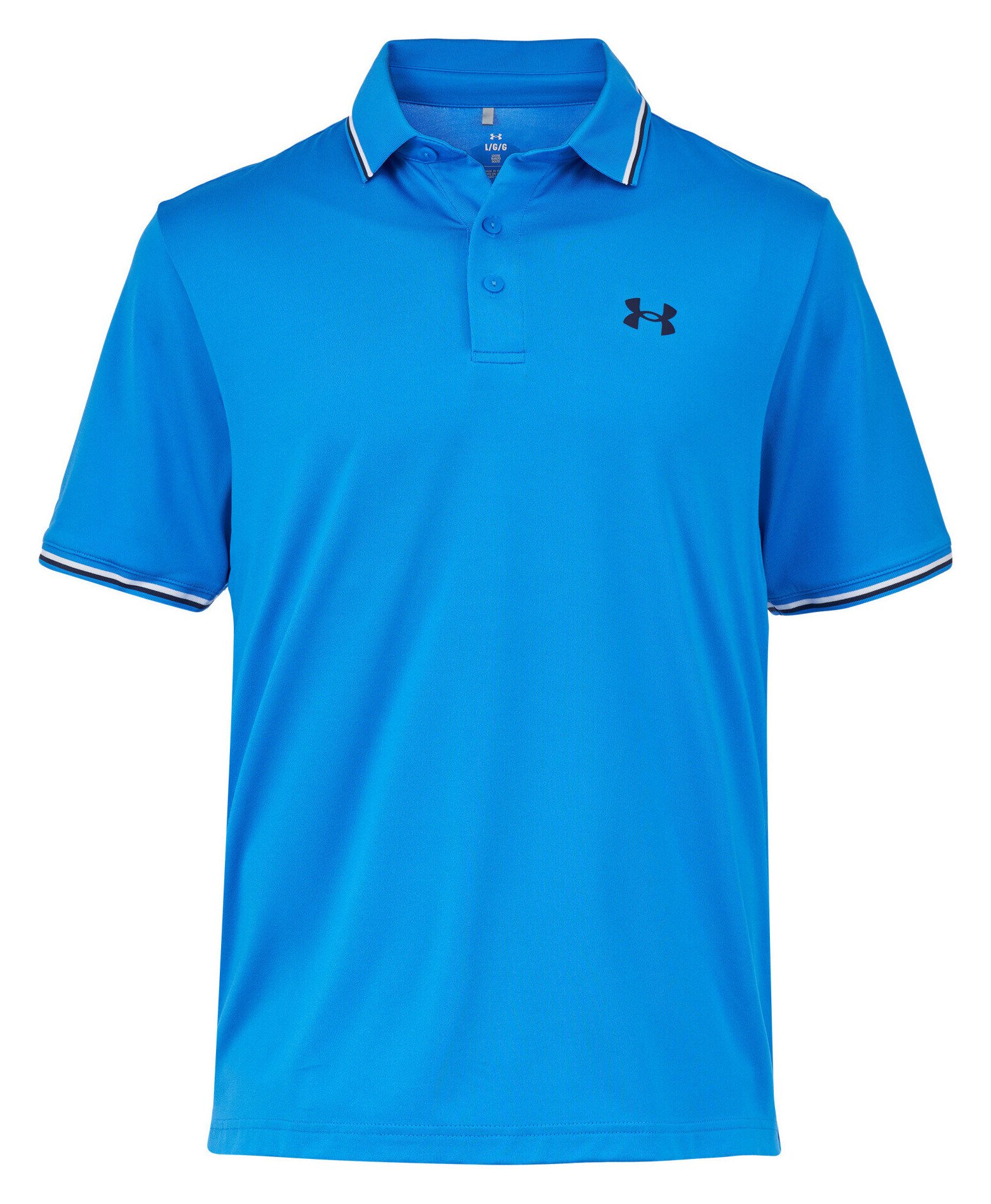 Under Armour Playoff 3.0 Rib heren polo, blue atlantis
