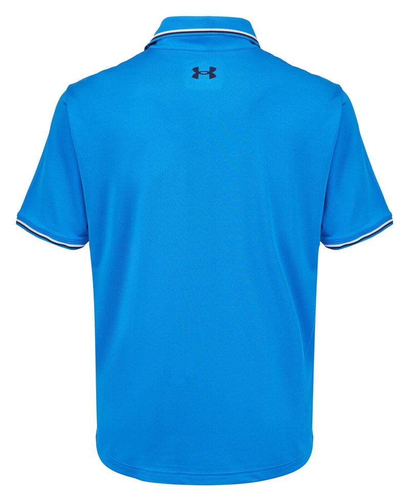 Under Armour Playoff 3.0 Rib heren polo, blue atlantis