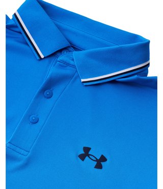 Under Armour Playoff 3.0 Rib heren polo, blue atlantis