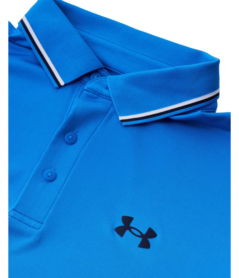 Under Armour Playoff 3.0 Rib heren polo, blue atlantis