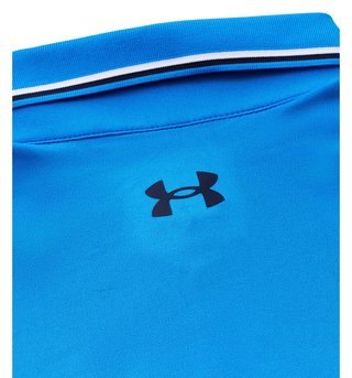Under Armour Playoff 3.0 Rib heren polo, blue atlantis