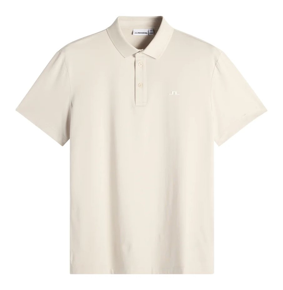 J.Lindeberg Bridge heren polo, moonbeam