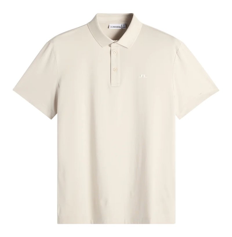 J.Lindeberg Bridge heren polo, moonbeam